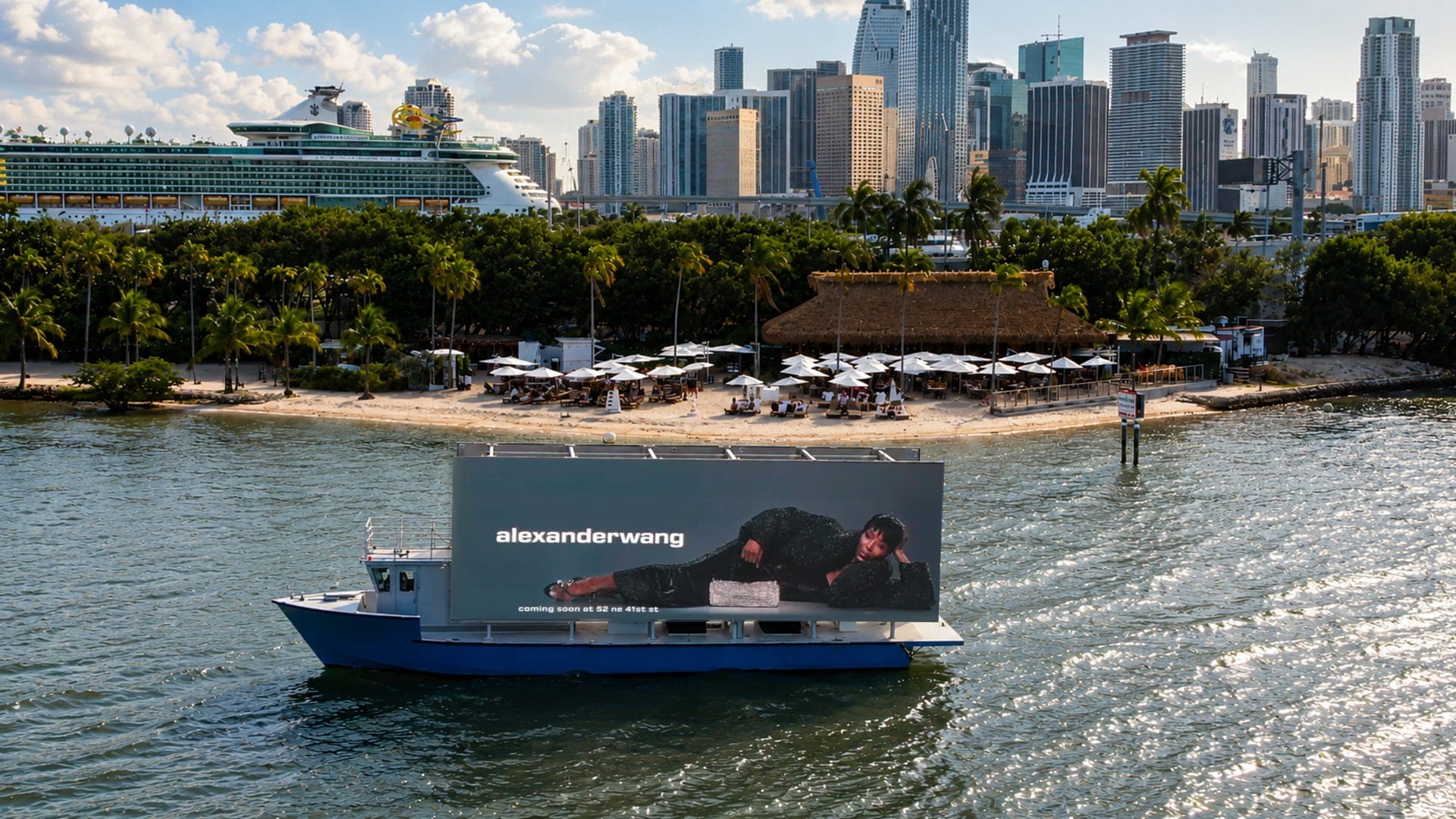 Miami — Biscayne Bay Floating Billboard
